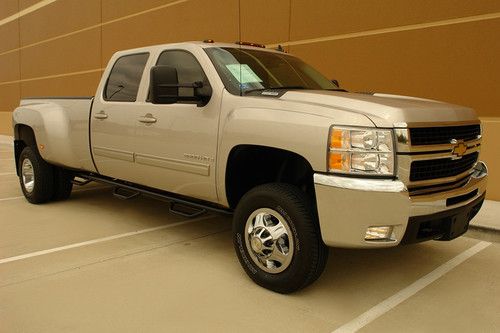 09 chevy silverado 3500hd ltz crew cab diesel drw 4wd bose camera leveling kit!