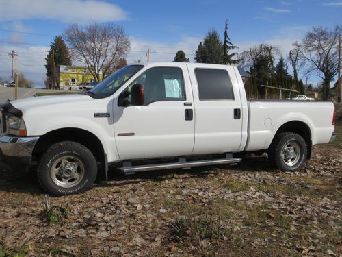 2004 ford f-250 4x4 super duty lariat crew cab pickup 4-door 6.0l turbo diesel