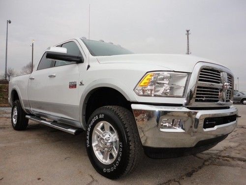 New cummins dodge ram 2500 laramie manual short bed white nav leather save!!!