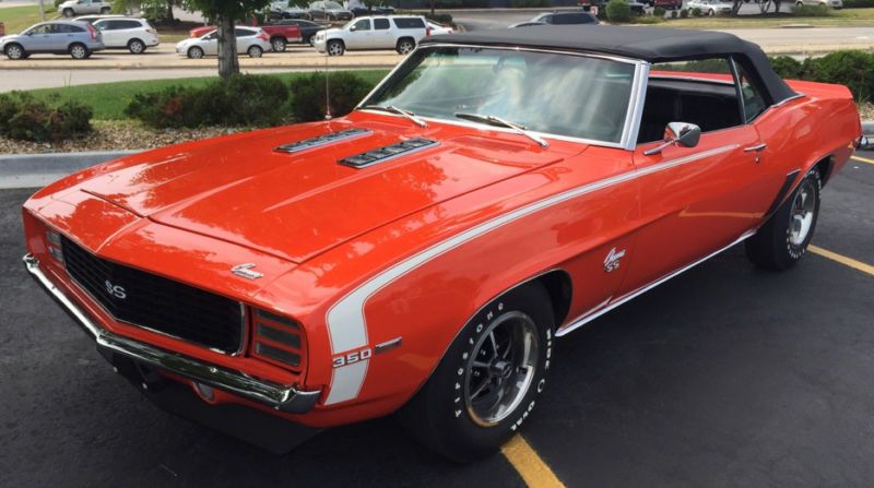 1969 chevrolet camaro 2 door convertible