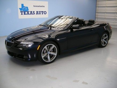 We finance!! 2009 bmw 650i convertible sport auto nav heated seats comfort 1 own