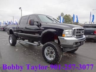 04 f350 f250 srw lariat crew 4x4 4wd diesel lifted new tires sunroof look