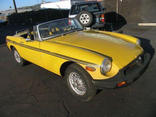 1978 mg mgb convertible - barn find - original paint, runs and drives