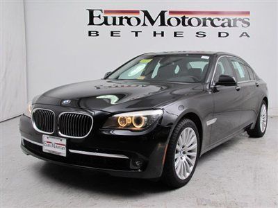 Black navigation used 750i financing warranty dealer certified cpo awd 10 09 12