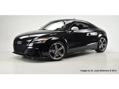 2013 audi tt rs coupe 6-speed manual black over black &amp; red 2952 miles like new!