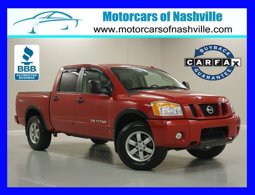 7-days *no reserve* '08 titan pro-4x 4x4 extra clean prem sound bluetooth carfax