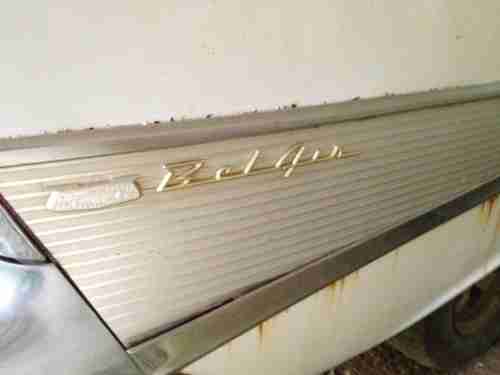 1957 Chevy Bel Air 2 Door Hard Top White Project Car, image 2