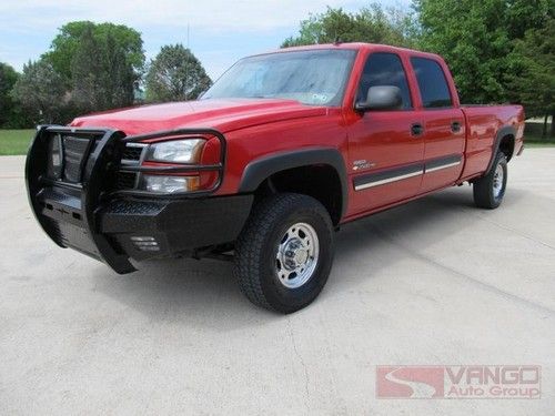 06 silverado 2500hd 4x4 6.6l duramax diesel tx-owned bedliner ranch hand bumper