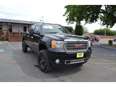 Denali diesel 6.6l cd 4x4 tow hitch black gmc 2500hd sierra navigation leather