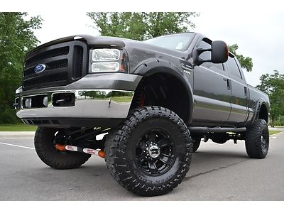 2006 ford f-250 crew cab xlt fx4 diesel  lift 37" toyos