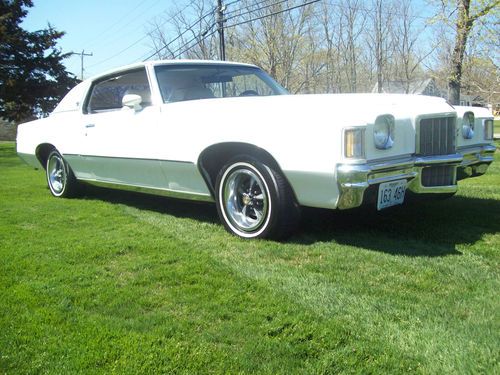 1972 pontaic grand prix triple white, awesome and very rare beautiful