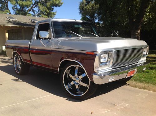 1978 ford f-100 truck 460 bb engine, 24" rims, new paint/interior, digital dash