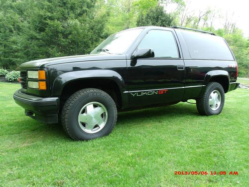 1995 gmc yukon gt 4x4 2 door like blazer tahoe style  * low miles * no reserve