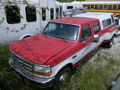 Ford f-350 xlt crew cab dually 7.3l powerstroke diesel 1-owner truck