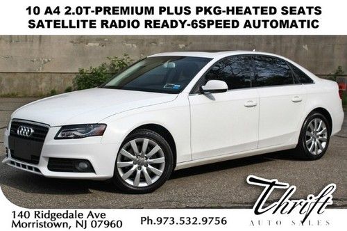 10 a4 2.0t-36k-premium plus pkg-heated seats-satellite radio ready-6speed auto