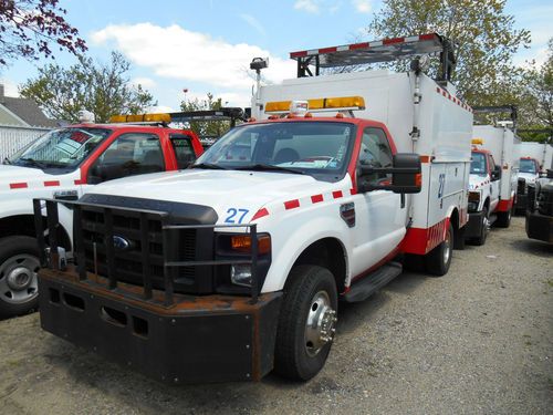 2008 ford f350 4x4 drw diesel utility service truck