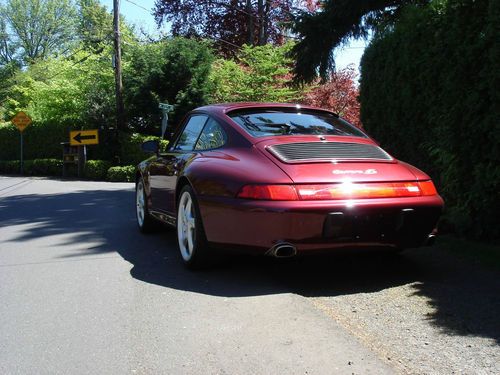 1996 Porsche 911 Carrera 4S Coupe C4S Arena Red 38k miles PRISTINE, US $64,900.00, image 2