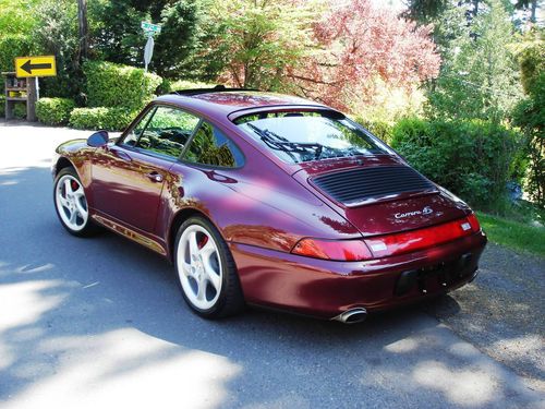 1996 Porsche 911 Carrera 4S Coupe C4S Arena Red 38k miles PRISTINE, US $64,900.00, image 5