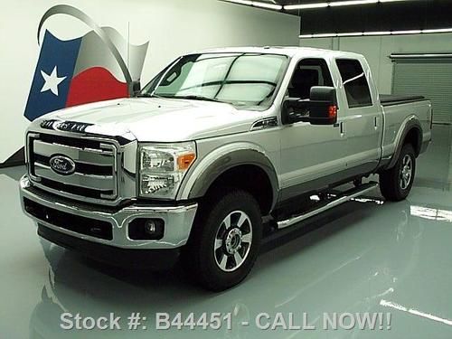 2011 ford f-250 lariat crew 4x4 sunroof nav dvd 49k mi texas direct auto