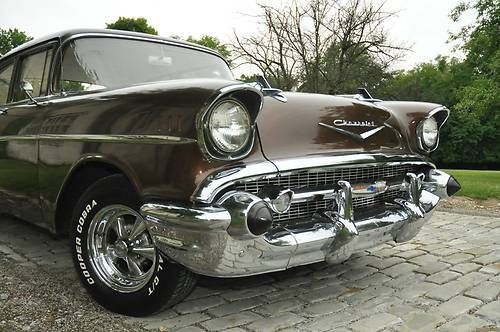 1957 chevy 210 original 283ci v8 2spd power glide 4dr sedan