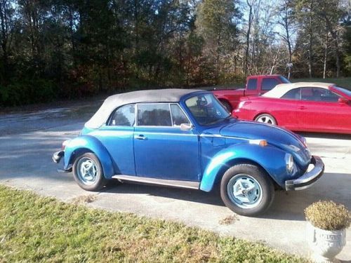 1979 volkswagen vw superbeetle convertible good condition.  fixer upper