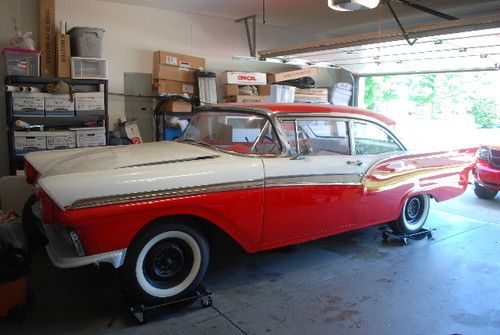 1957 ford fairlane 500 2 door thunder road 390 v-8 resto project mild 50s custom
