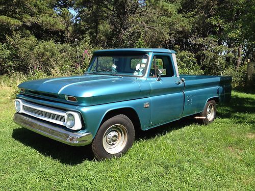 1966 chevrolet c20 3/4 ton long bed pickup truck camper special 56k