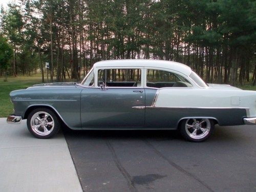 55 chevrolet 2 door post