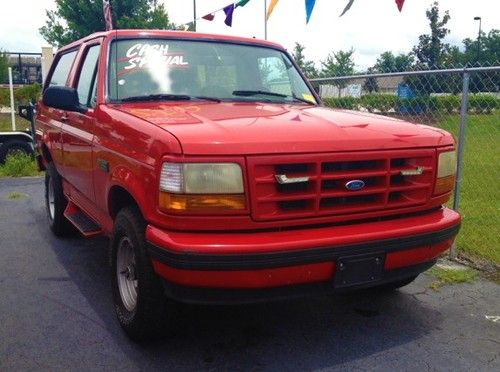 1996 ford bronco xlt sport sport utility 2-door 5.8l