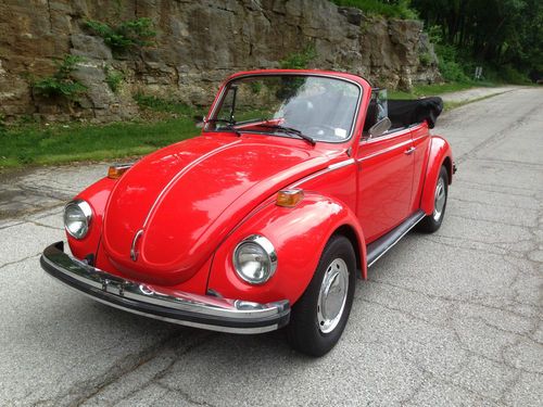 1977 vw beetle convertible 90k original miles new paint new motor free shipping!