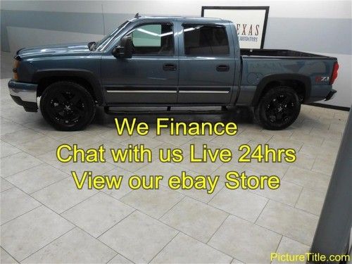 07 silverado 1500 z71 4x4 crew cab wheels texas finance