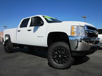 2011 chevrolet silverado 2500hd crew cab duramax diesel lt 4x4 lifted truck-nice