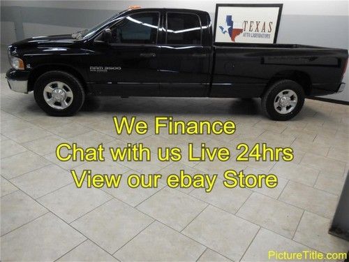 05 ram 3500 1 ton 2wd long bed 5.9 cummins diesel finance texas