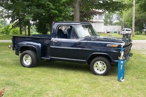 1968 ford f 100 shortbed stepside frame off restoration hotrod gasser