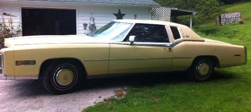 Vintage 1978 cadillac eldorado biarritz coupe 2-door 7.0l