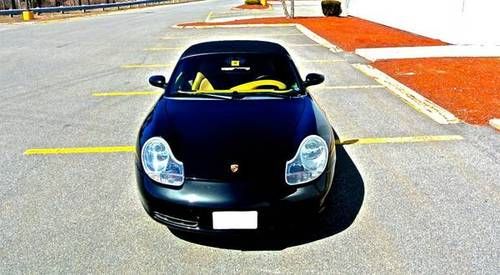 Porsche boxster 1999 - black low miles! litronic headlights, beautiful!