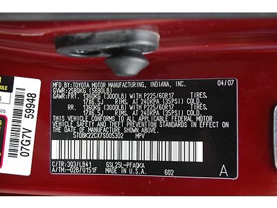 2007 TOYOTA SIENNA XLE AWD 4X4 SUNROOF DVD HEATED LEATHER SONAR PARKING SERVICED, US $14,990.00, image 54