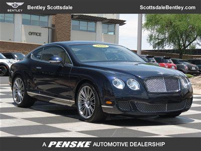 10  continental gt speed, sapphire, prm sound, massage, low miles