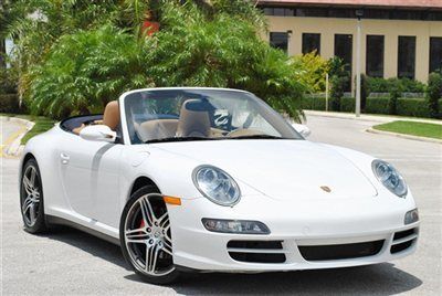 2007 911 4s cabriolet - only 25,501 orig miles - rare colors - 1 florida owner