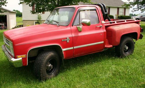 1986 chevrolet k 1500 4x4 stepside silverado