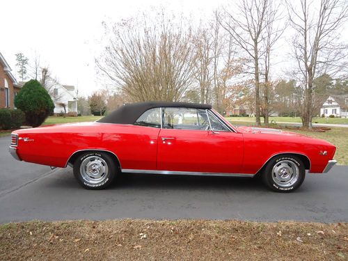 1967 chevelle ss convertible actual 138 vin