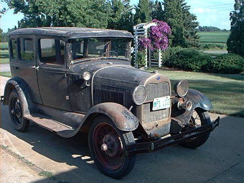 1929 ford model a 4 door murray town sedan barn fresh!!  runs good!!