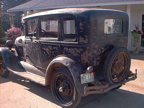 1929 Ford model a 4 door car #10