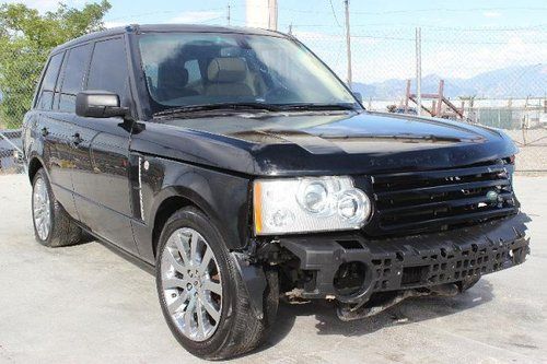 2006 land rover range rover hse damaged salvage loaded priced to sell wont last!
