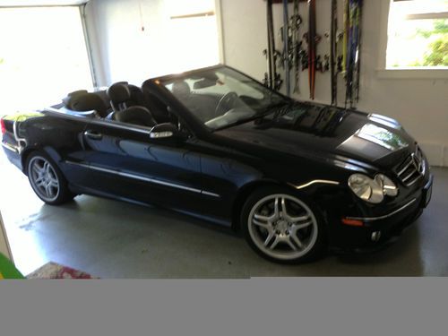 Black on black mercedes clk 550 iin excellent condition.  extended warranty 100k