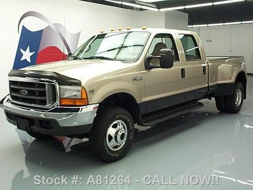 2000 ford f350 lariat crew 4x4 6.8l v10 longbed tow 52k texas direct auto