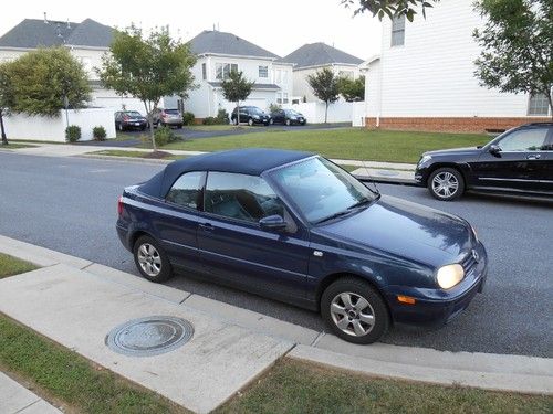 2001 volkswagen cabrio glx convertible 2-door 2.0l