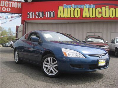 2005 honda accord ex-l coupe 2dr carfax certified leather sunroof navigation