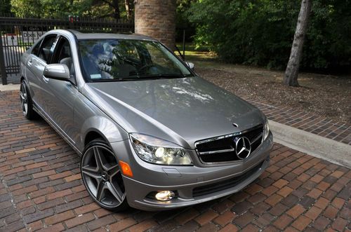 2009 mercedes c300 4matic/no reserve/awd/4x4/leather/navi/moon/salvage/rebuilt