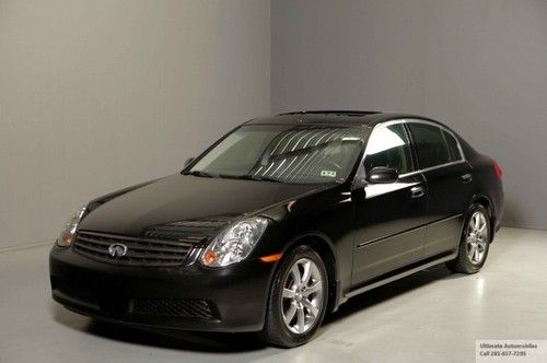 2005 infiniti g35 sedan sunroof leather alloys 1 owner 57k miles clean carfax !